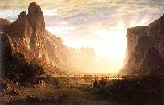 Bierstadt, Albert Looking Down the Yosemite Valley oil painting picture wholesale